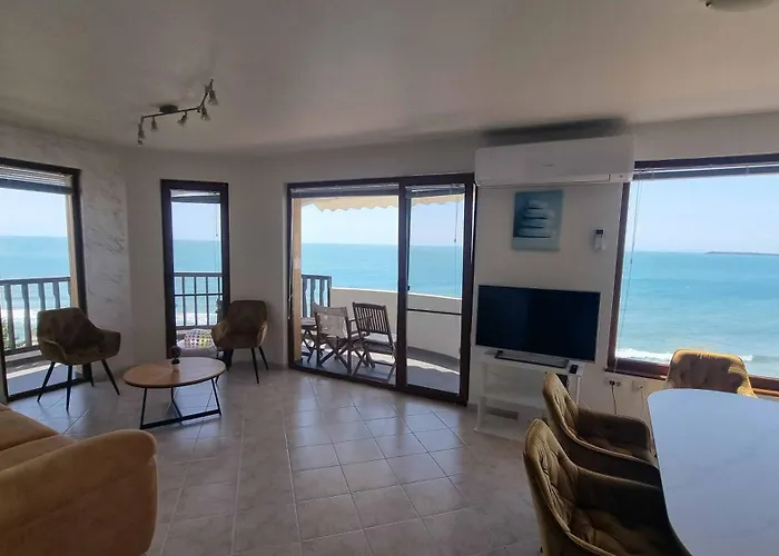 под наем 4-стаен с изумителна фронтална гледка море, Sun Coast влас 圣弗拉斯